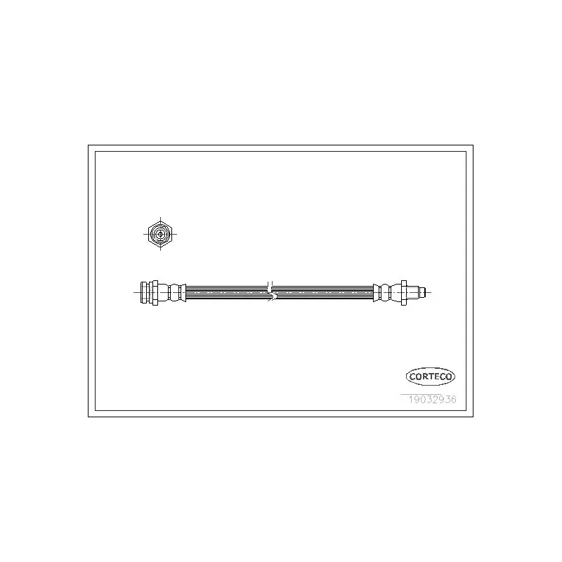 Flexible de frein CORTECO 19032936