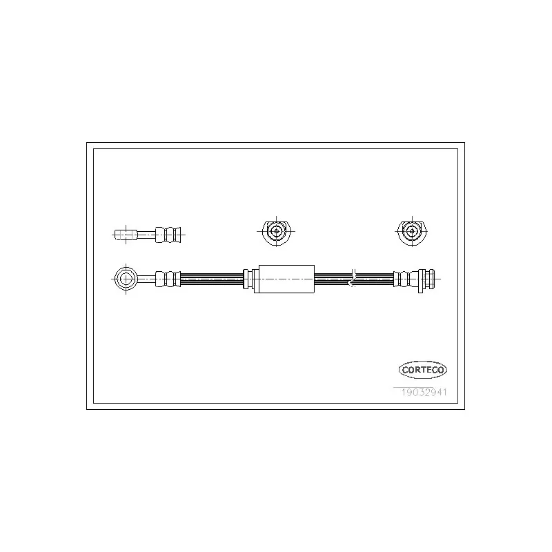 Flexible de frein CORTECO 19032941