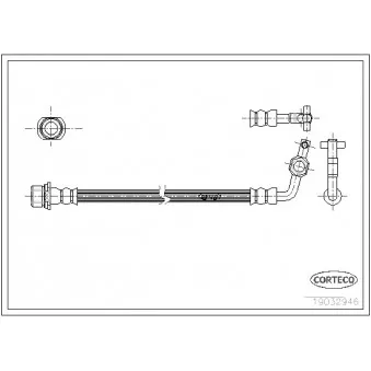 Flexible de frein CORTECO 19032946