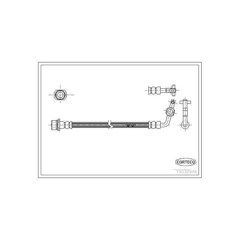 Flexible de frein CORTECO 19032946