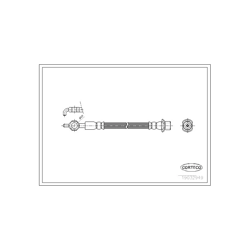 Flexible de frein CORTECO 19032949