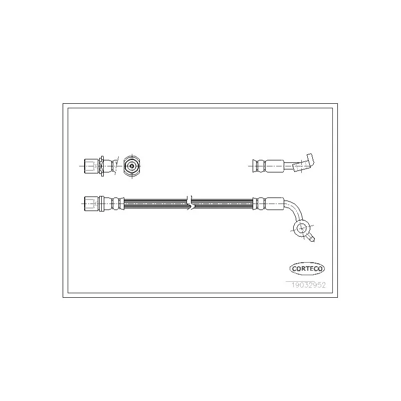 Flexible de frein CORTECO 19032952