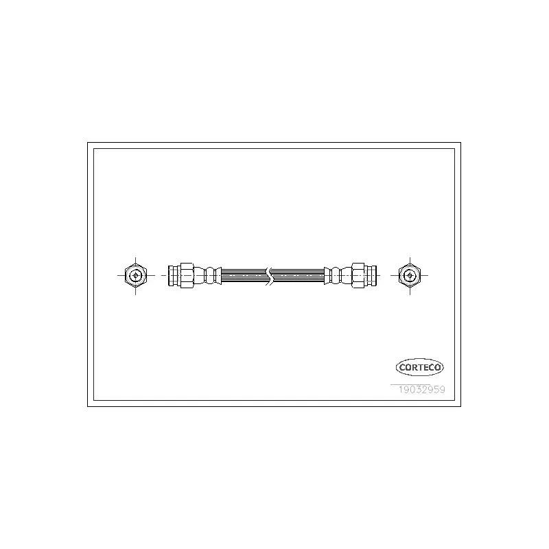 Flexible de frein CORTECO 19032959