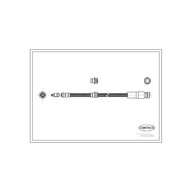 Flexible de frein CORTECO 19032981