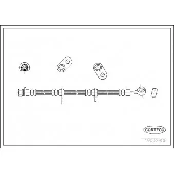 Flexible de frein CORTECO 19032988