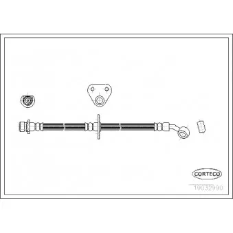 Flexible de frein CORTECO 19032990