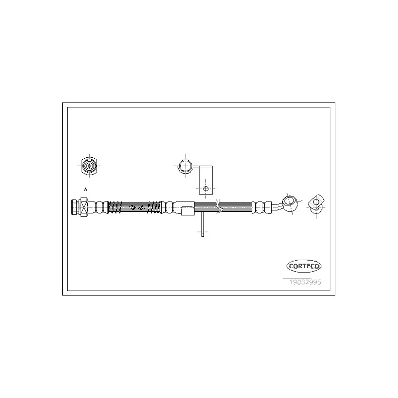 Flexible de frein CORTECO 19032995
