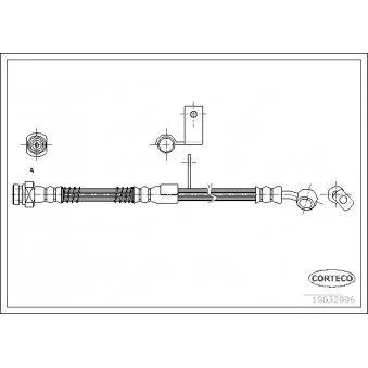 Flexible de frein CORTECO 19032996