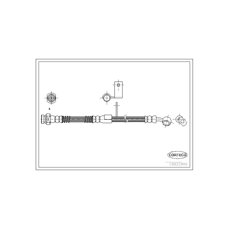 Flexible de frein CORTECO 19032996
