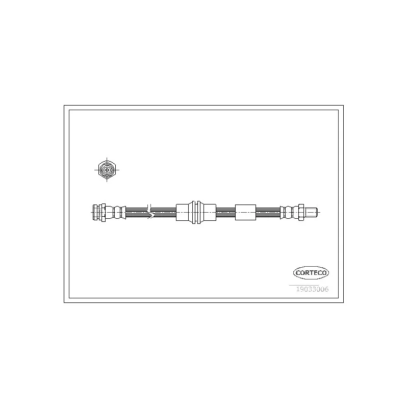 Flexible de frein CORTECO 19033006