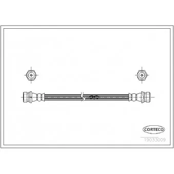 Flexible de frein CORTECO 19033009