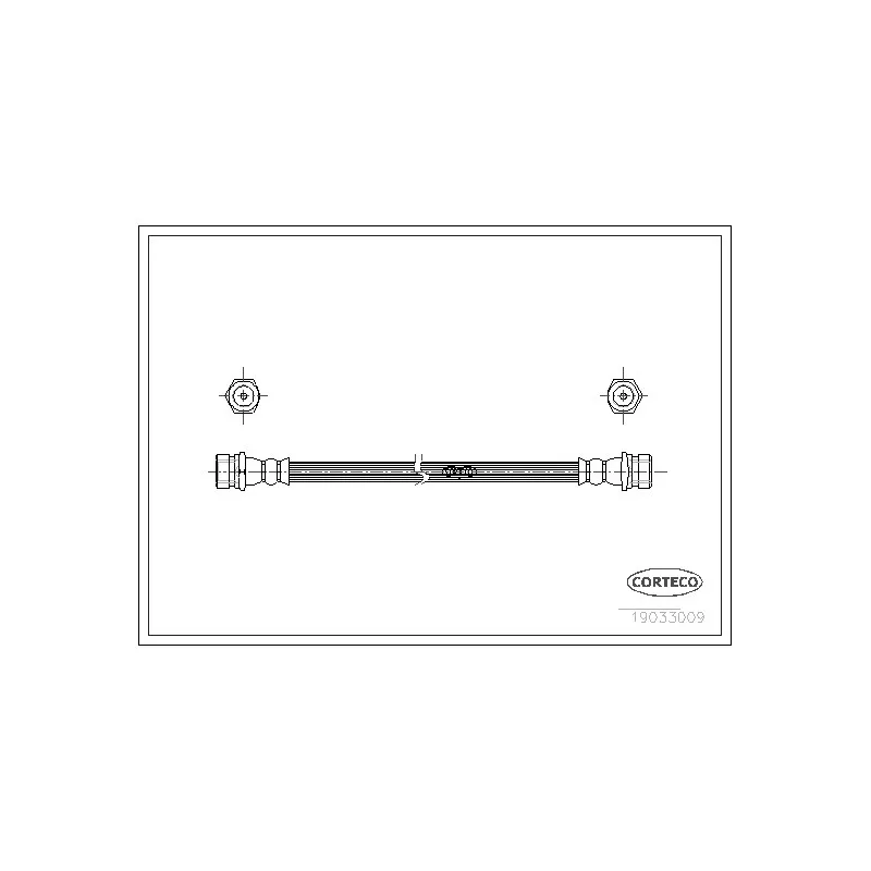 Flexible de frein CORTECO 19033009