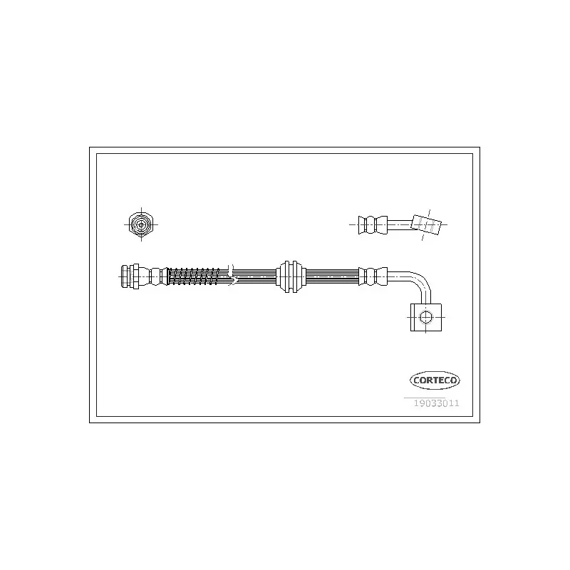 Flexible de frein CORTECO 19033011
