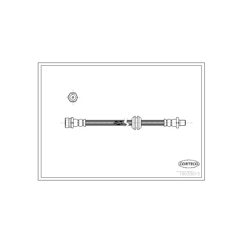 Flexible de frein CORTECO 19033013