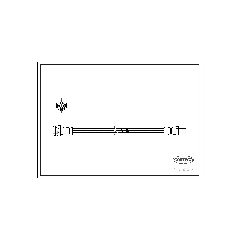 Flexible de frein CORTECO 19033014