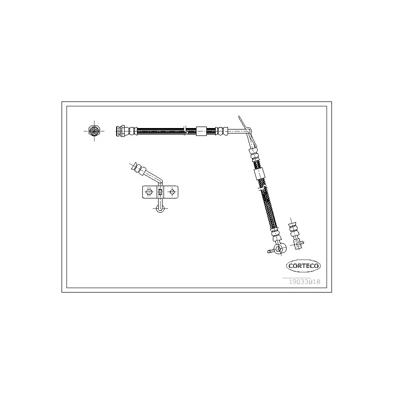 Flexible de frein CORTECO 19033018