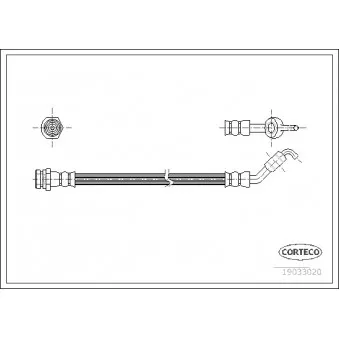 Flexible de frein CORTECO 19033020