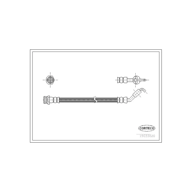 Flexible de frein CORTECO 19033020
