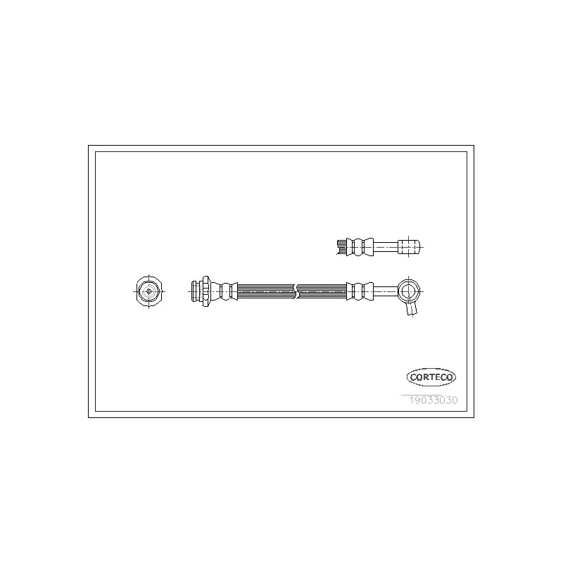 Flexible de frein CORTECO 19033030