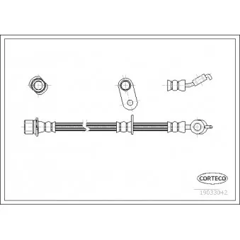 Flexible de frein CORTECO 19033042
