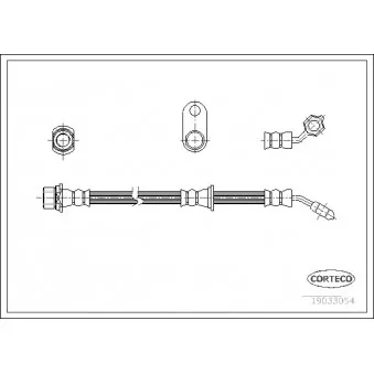 Flexible de frein avant gauche CORTECO 19033054