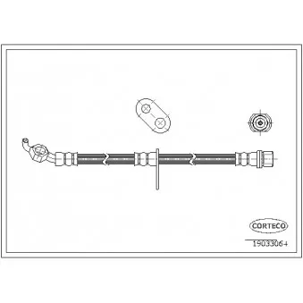 Flexible de frein avant droit CORTECO 19033064