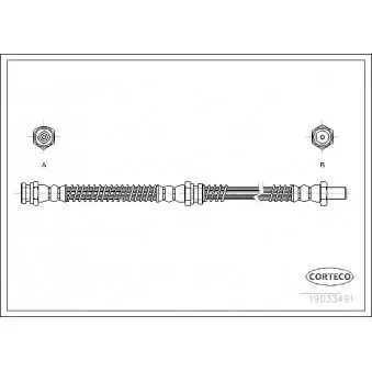 Flexible de frein CORTECO 19033491