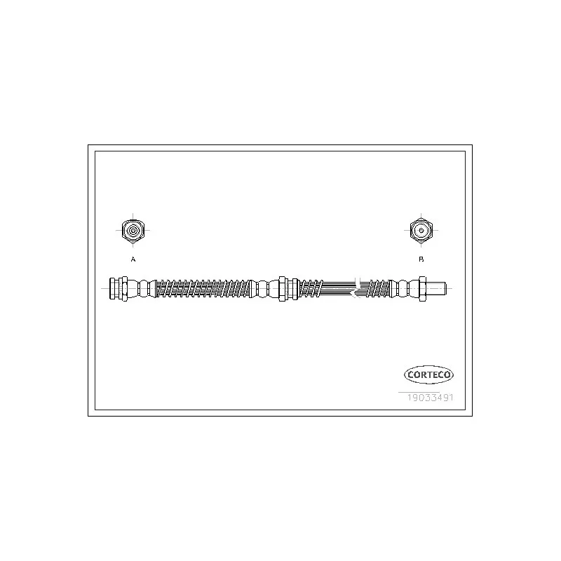 Flexible de frein CORTECO 19033491