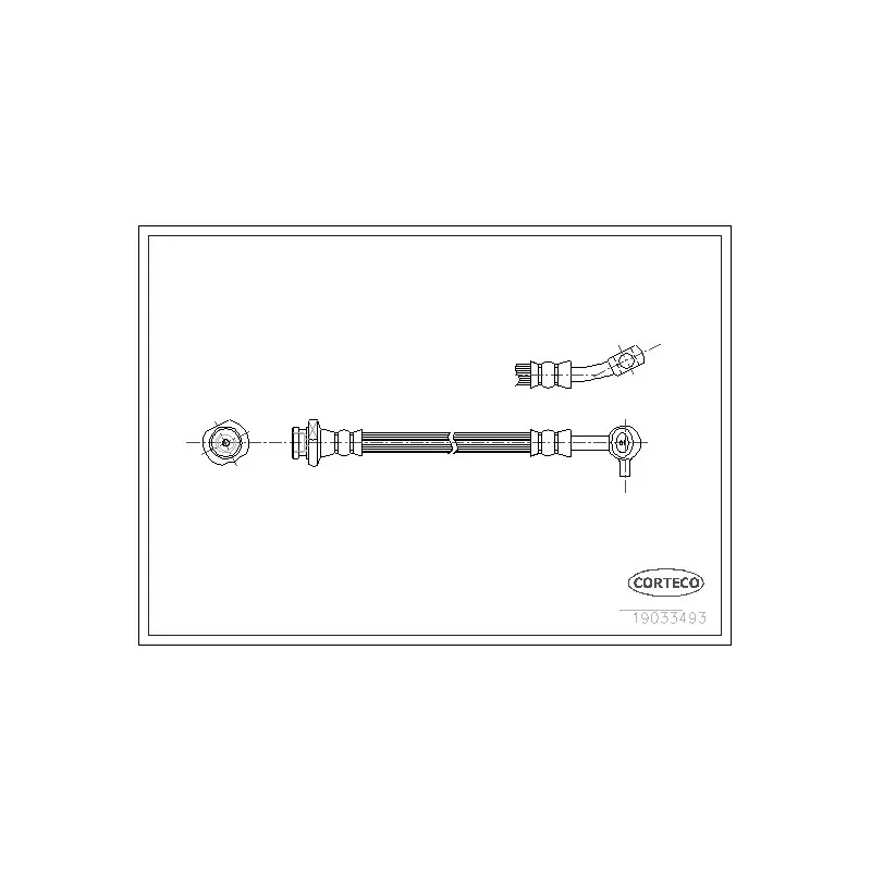Flexible de frein avant gauche CORTECO 19033493