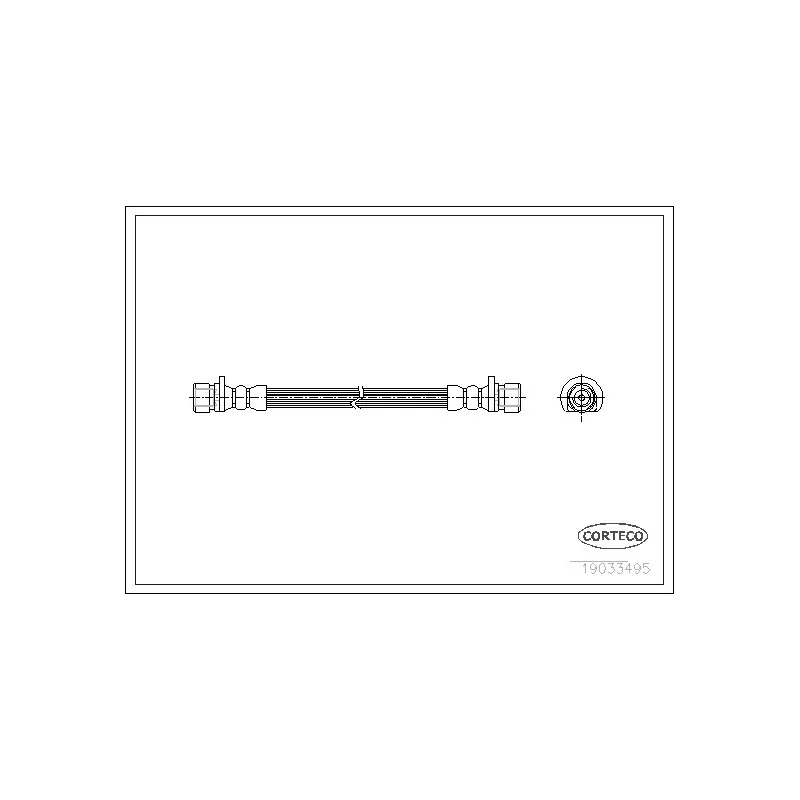 Flexible de frein CORTECO 19033495