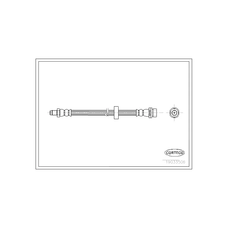 Flexible de frein CORTECO 19033506