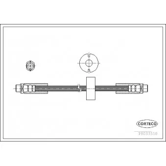Flexible de frein CORTECO 19033516
