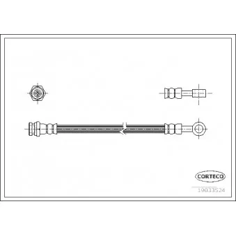 Flexible de frein CORTECO 19033524