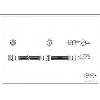 Flexible de frein CORTECO 19033527
