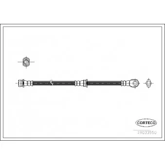 Flexible de frein CORTECO 19033550
