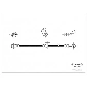 Flexible de frein CORTECO 19033561