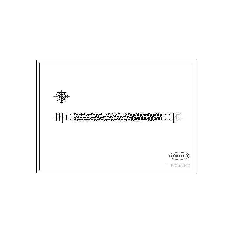 Flexible de frein CORTECO 19033563
