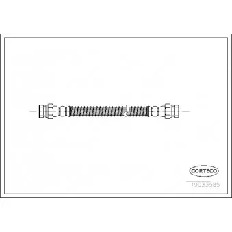 Flexible de frein CORTECO 19033585