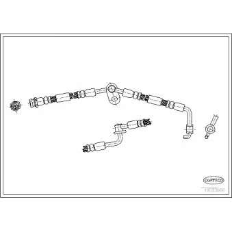 Flexible de frein CORTECO 19033600