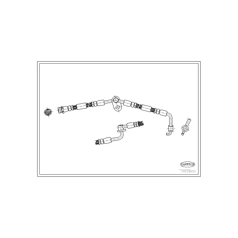 Flexible de frein CORTECO 19033600