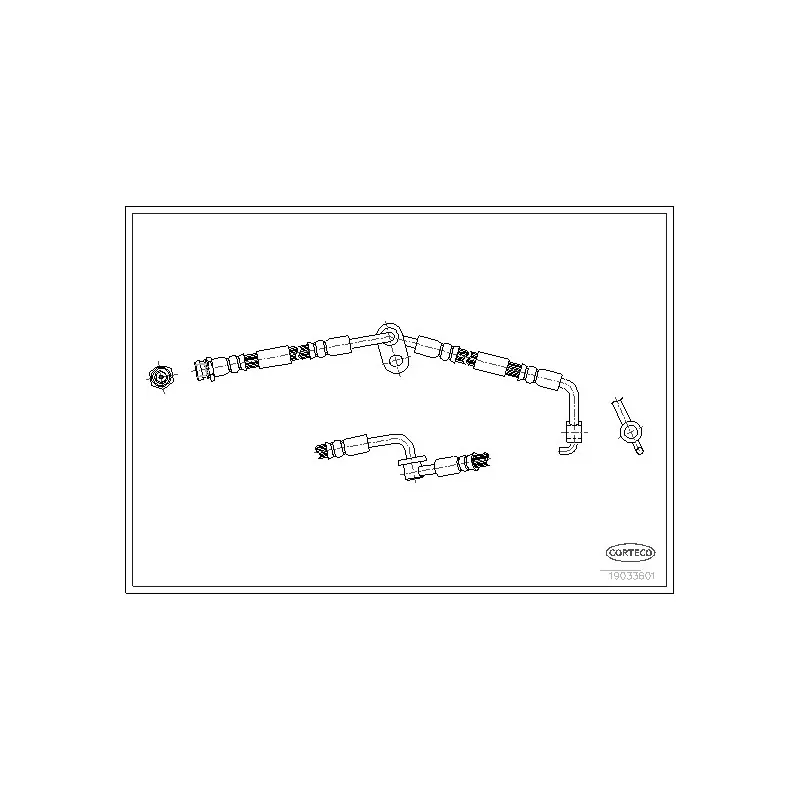 Flexible de frein CORTECO 19033601