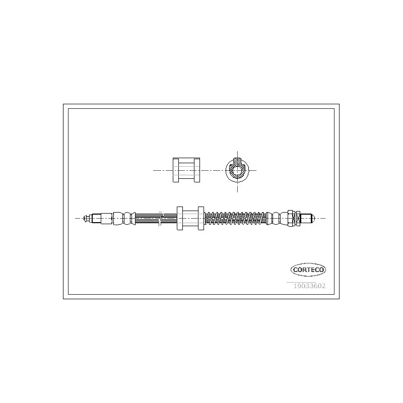 Flexible de frein CORTECO 19033602