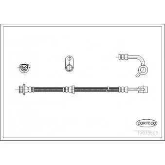 Flexible de frein CORTECO 19033603