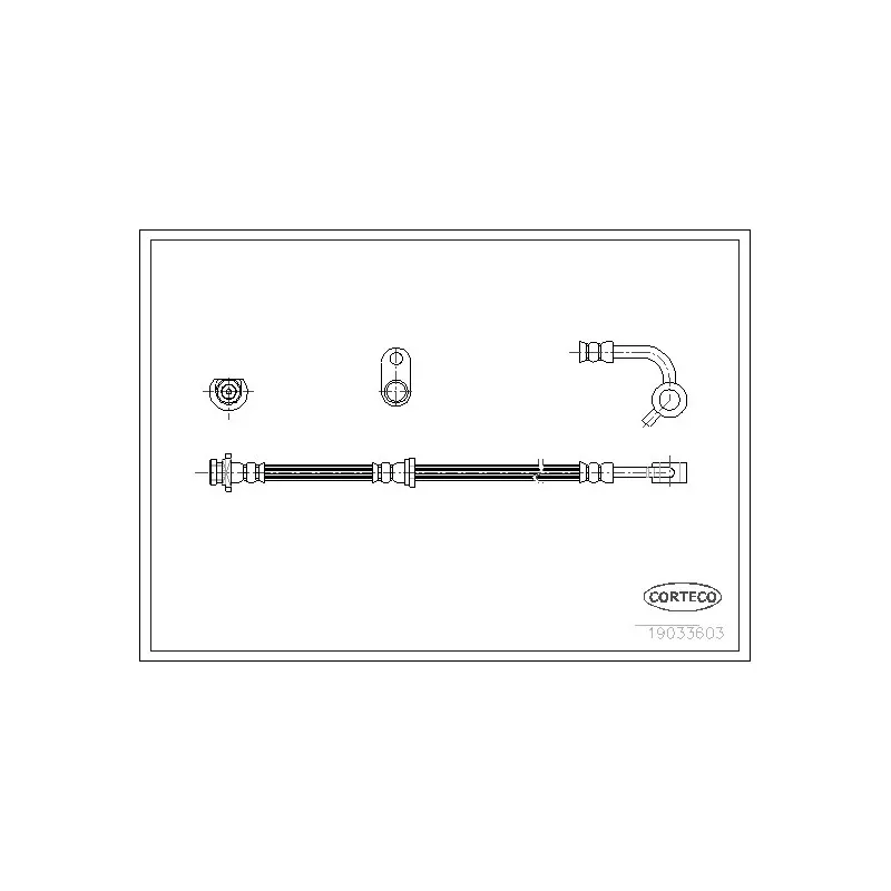Flexible de frein CORTECO 19033603