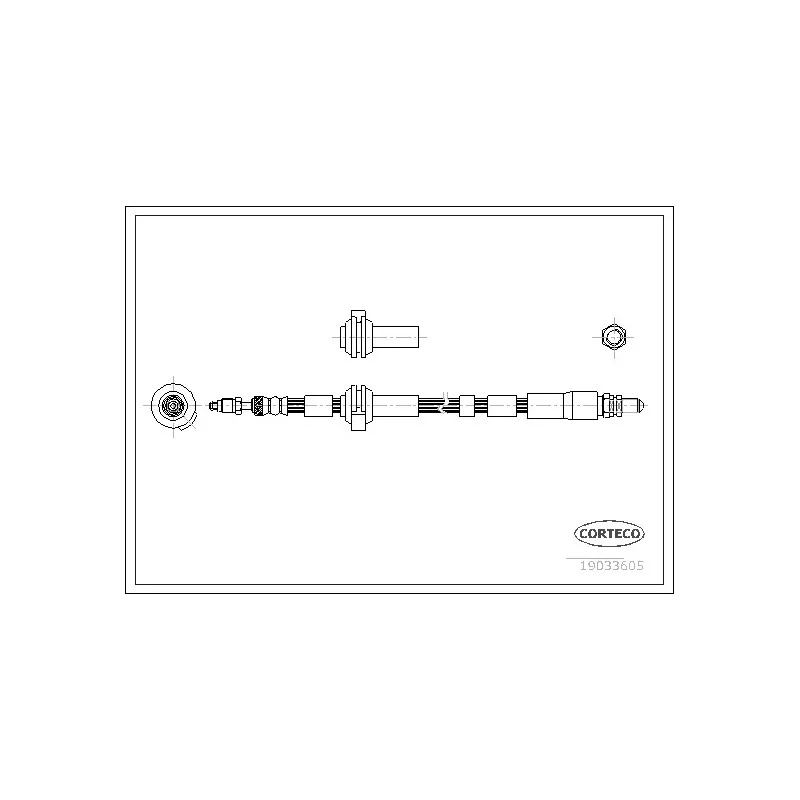 Flexible de frein CORTECO 19033605