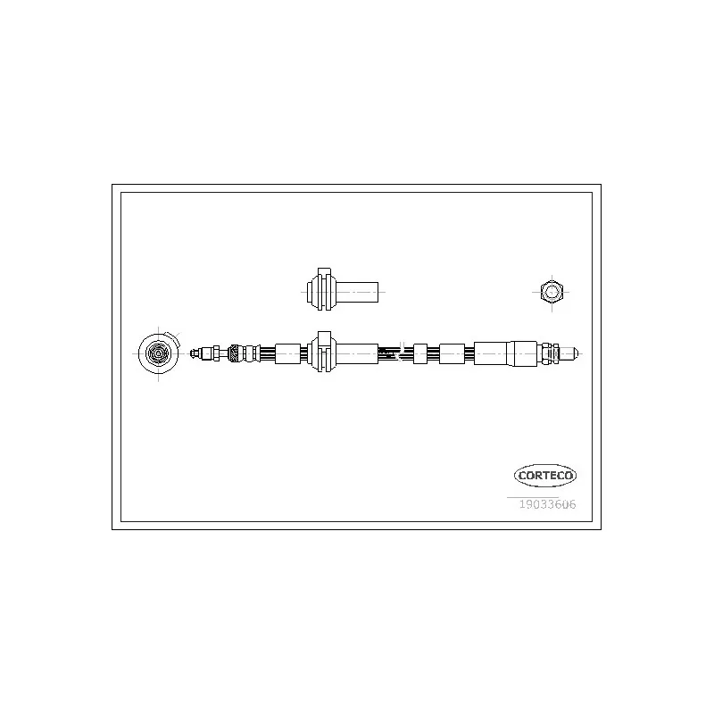 Flexible de frein CORTECO 19033606