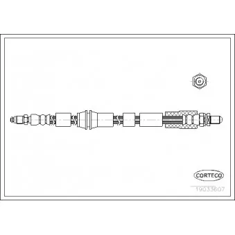Flexible de frein CORTECO 19033607