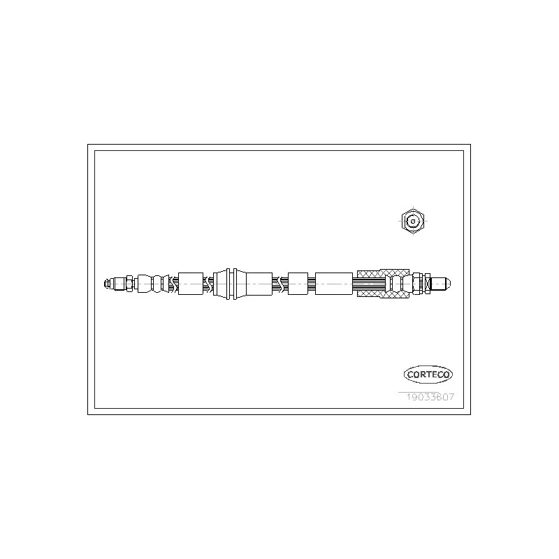 Flexible de frein CORTECO 19033607