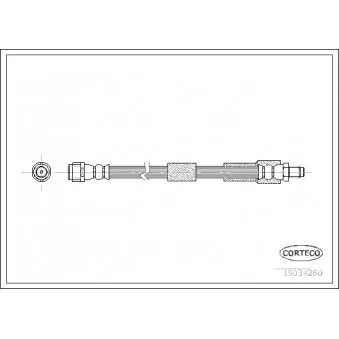 Flexible de frein CORTECO 19034260