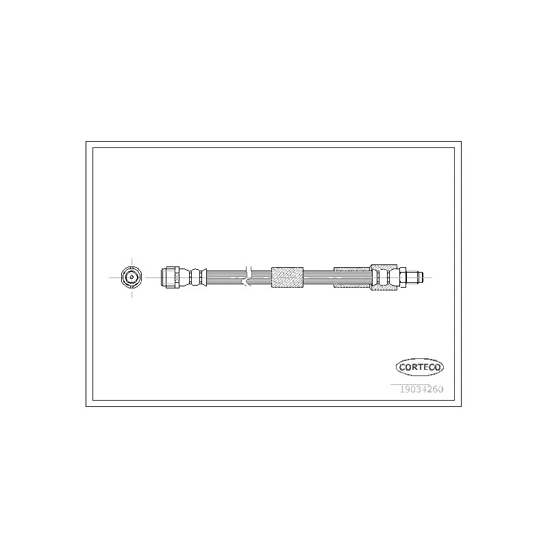Flexible de frein CORTECO 19034260